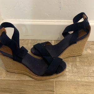 Tory Burch espadrille heel’s!